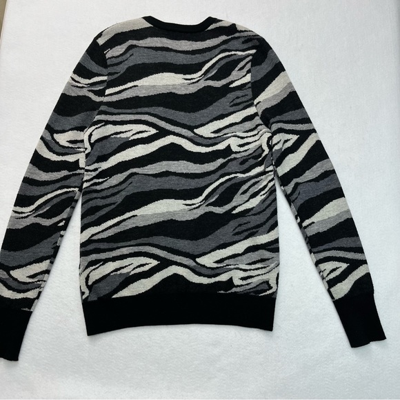 Equipment Femme Womens Wool Crew Neck Zebra Pullover Sweater Size S - Picture 6 of 7